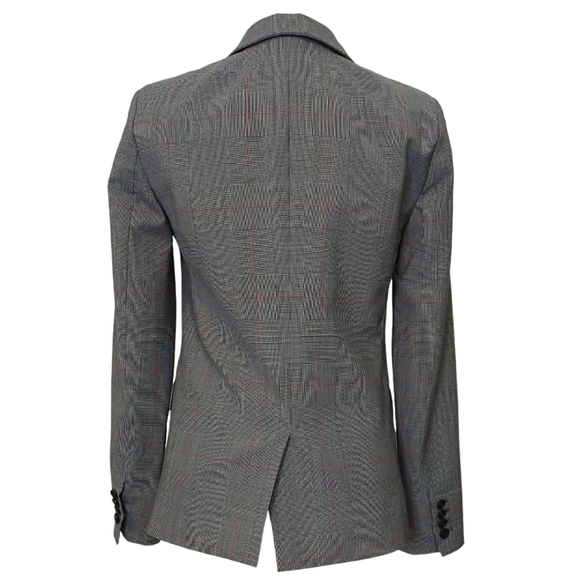 J. Crew Regent Wool Blend Gray Glen Plaid Blazer Mini-Houndstooth Preppy K3781 - Picture 2 of 10